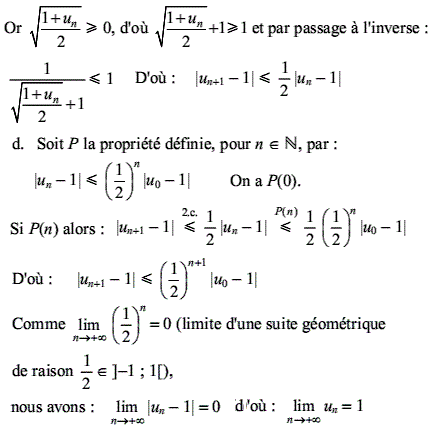 solution Convergence d'une suite (image4)