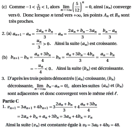 solution Antilles juin 2006 TS - Suites récurrentes et bary (image3)