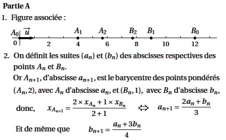 solution Antilles juin 2006 TS - Suites récurrentes et bary (image1)