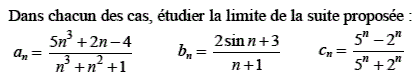 exercice Calculs de limites (image1)