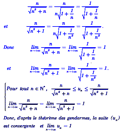 solution Limite et ordre - somme de termes consécutifs d'un (image2)