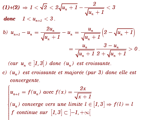 solution Suite récurrente et somme (image2)