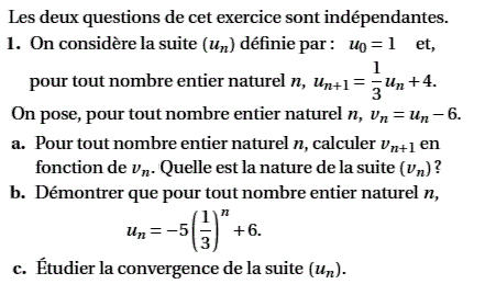 exercice Baccalauréat S France Métropole juin 2009 (image1)