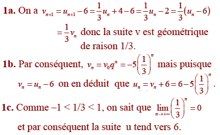 solution Baccalauréat S France Métropole juin 2009 (image1)