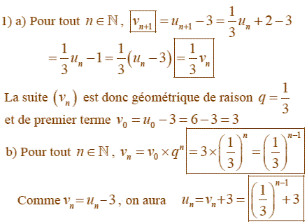solution Suite arithmétici-géométrique et somme de termes (image1)