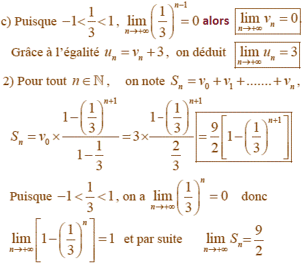 solution Suite arithmétici-géométrique et somme de termes (image2)