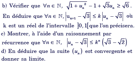 exercice Etude de la convergence d'une suite non monotone (image2)