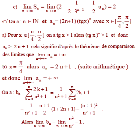 solution Suite convergente et sommation (image4)