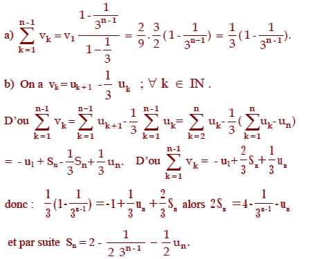 solution Suite convergente et sommation (image3)