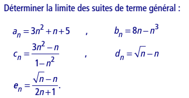 exercice Calculs de limites (image1)