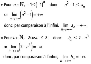 solution Limites et ordre - cas des limites infinies (image1)
