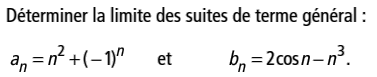 exercice Limites et ordre - cas des limites infinies (image1)