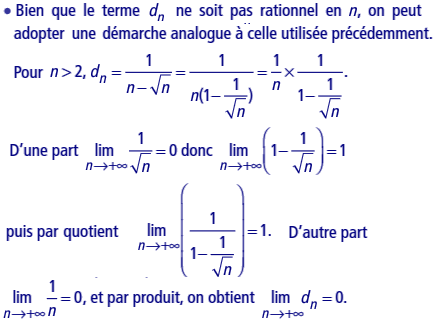 solution Limites de suites rationnelles (image3)