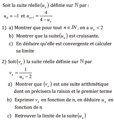 exercice convergence d'une suite monotone (image1)