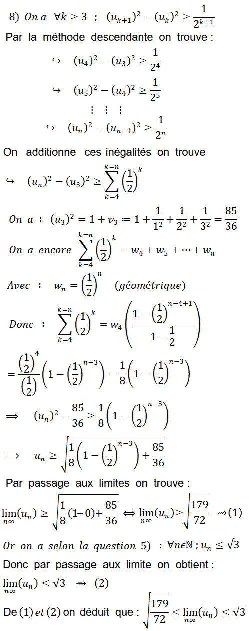solution convergence d'une suite monotone et encadrement de sa limite (image5)