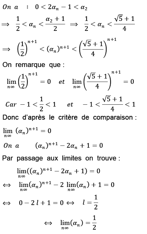 solution Convergence de l'unique zero d'un polynome de degré n (image4)