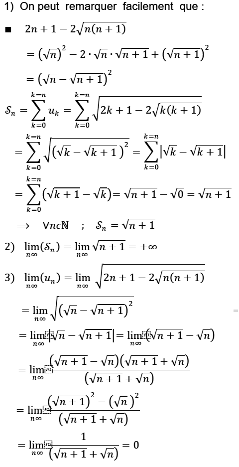 solution Calculs de limites (image1)