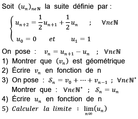 exercice Suite géométrique (image1)