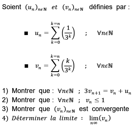 exercice Convergence d'une suite monotone (image1)