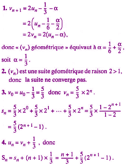 solution Suite arithmético-géométrique (image1)